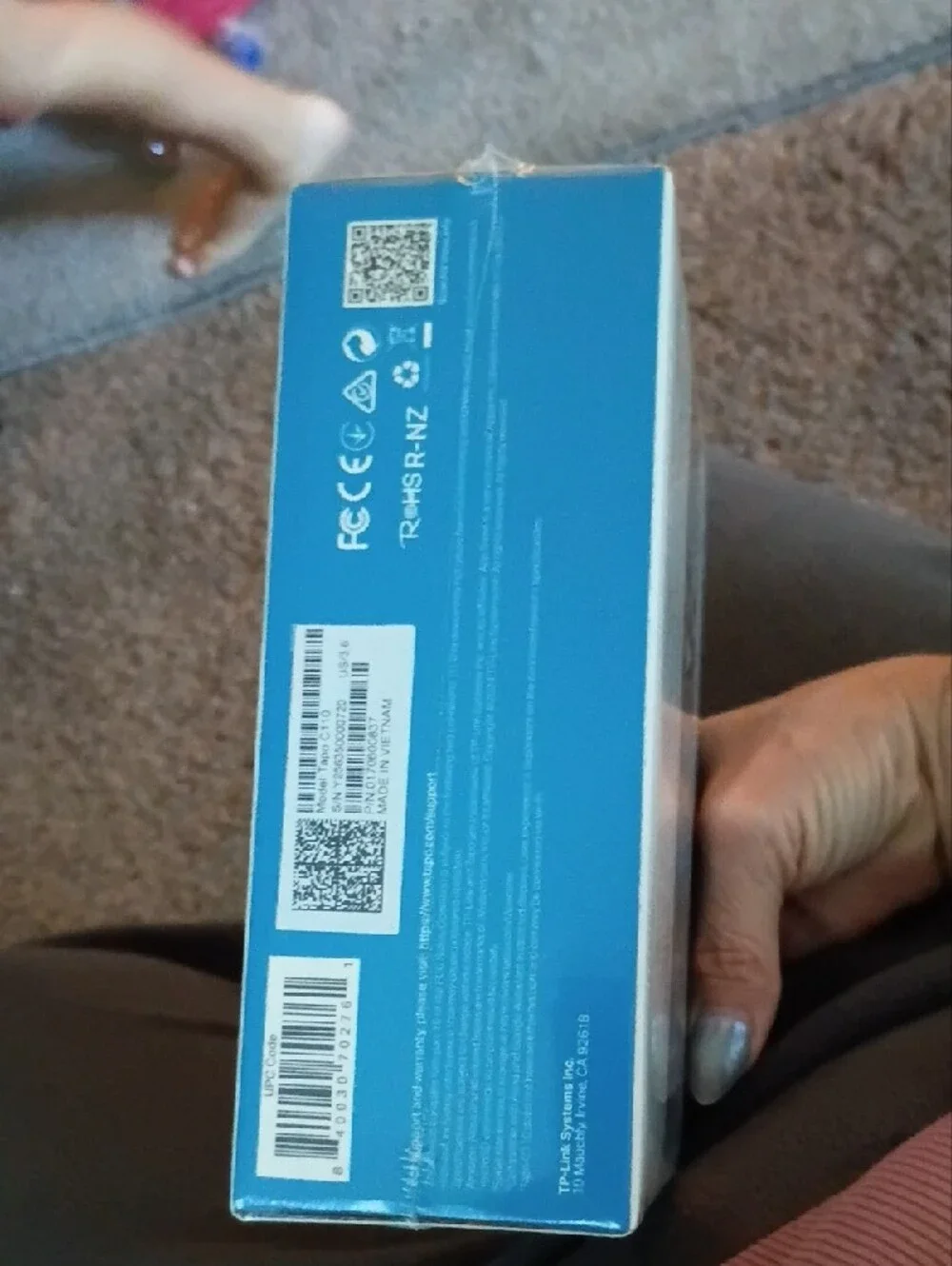 Tapo 2K Home Security Wi‑Fi Camera - Blue/White